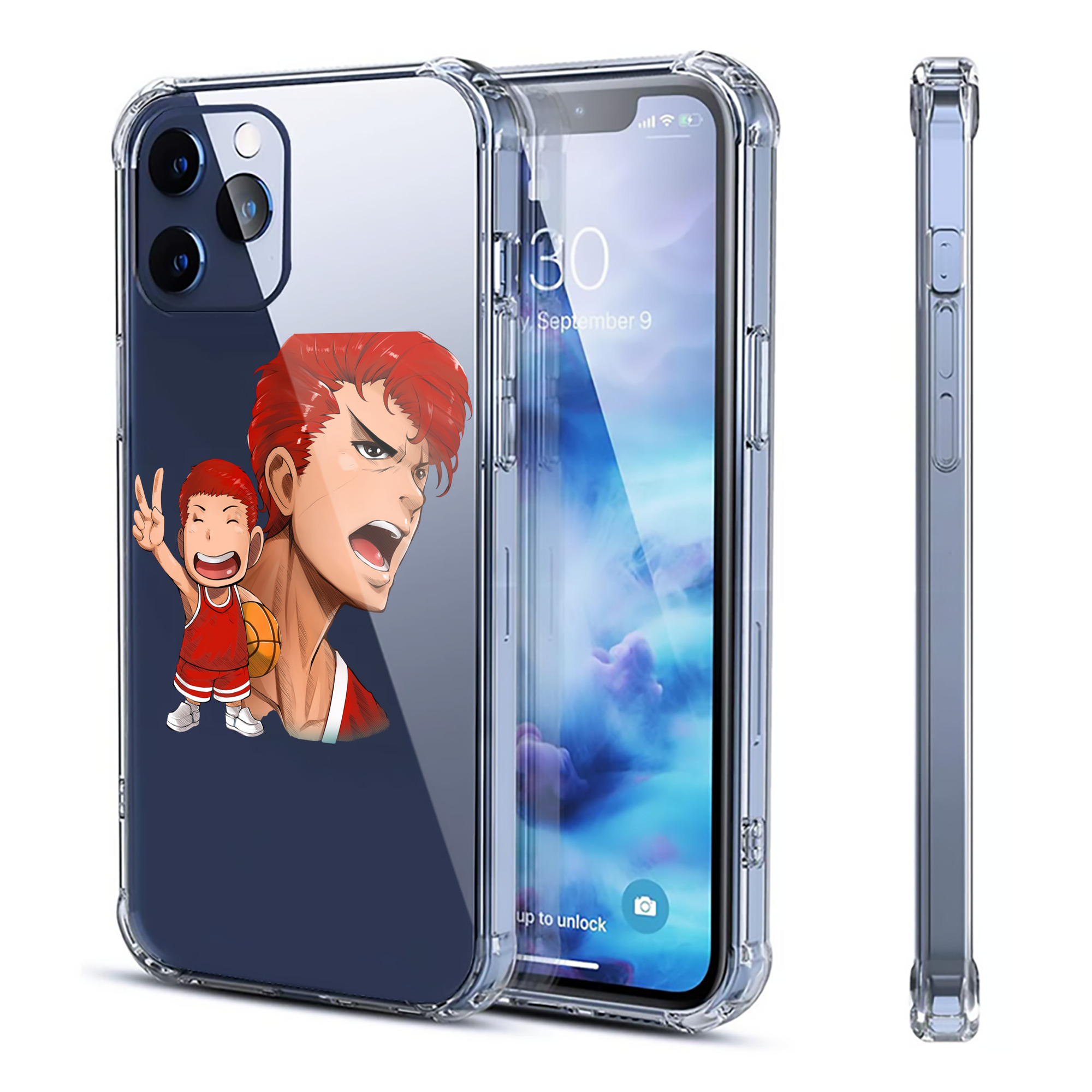 （画像用） SLAM DUNK／スラムダンク 【iPhone 12シリーズ対応】透明スマホケース（クリアソフトケース）